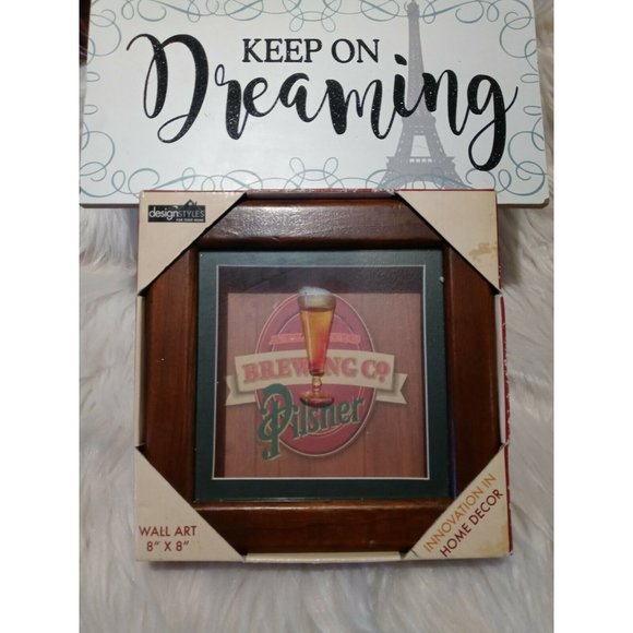 Atlantic Brewing Co Pilsner Shadow Box Wall Art 8" - Picture 9 of 10